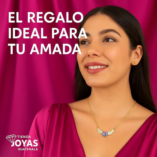 Collar Corazón Alas de Ángel 🪽💖